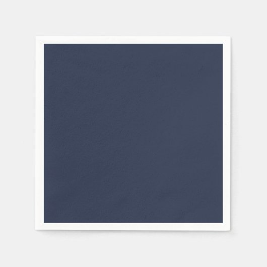 BUDGET Navy Blau Monochroom TROUWEN Servet (Voorkant)