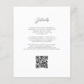 Budget Navy Blau Zilveren Agate QR Code Huwelijk (Achterkant)