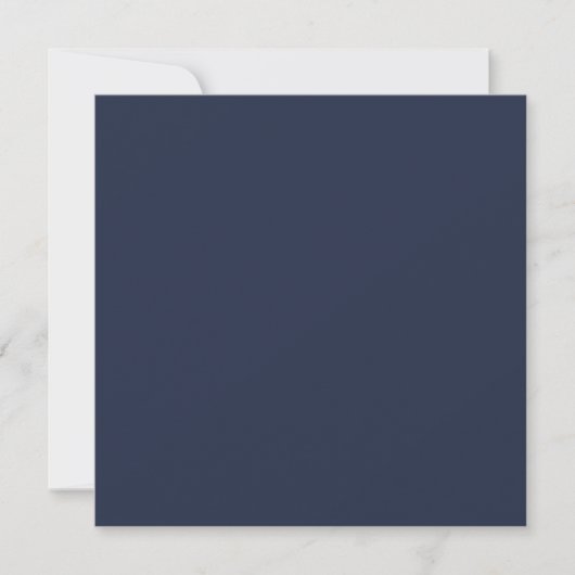 BUDGET Navy Blauw Monochroom TROUWEN Kaart (Voorkant)