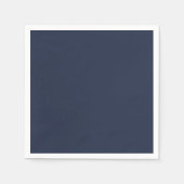 BUDGET Navy Blauw Monochroom TROUWEN Servet (Voorkant)