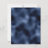 Budget Navy Blauw Paarse Zilveren Bloemen Huwelijk (Achterkant)