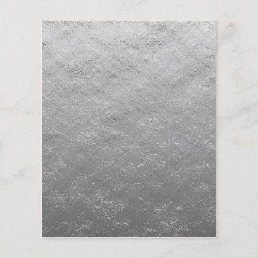 Budget Navy Blue Floral Silver Wedding (Achterkant)