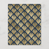 Budget Navy Blue Gold  Deco Wedding 1920s (Achterkant)