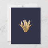 Budget Navy Blue Gold-downsized bruiloft (Achterkant)