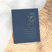 Budget Navy Blue | Ja Minimalistisch huwelijk