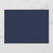 BUDGET Navy Blue Monochrome WEDDING Briefkaart (Voorkant)