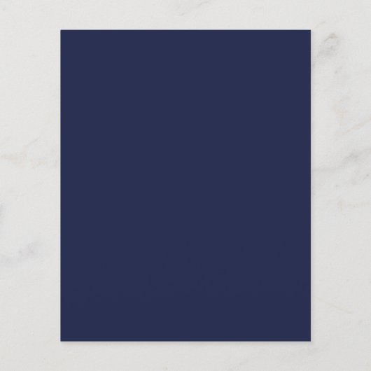 Budget Navy Blue Script Boy Baby shower Uitnodigin (Achterkant)