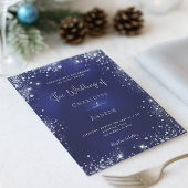 Budget navy blue zilver bruter bruiloft