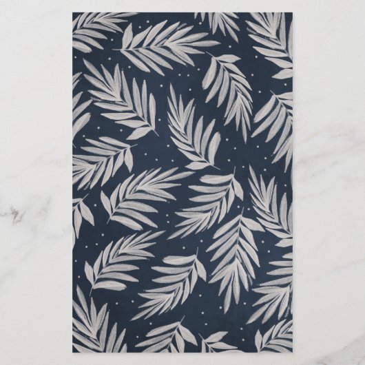 Budget Navy Branch Arch Photo Holiday Card (Achterkant)