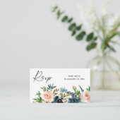 Budget Navy, Dusty Blue en Pink Floral 2SM Meal RS Informatiekaartje (Staand voorkant)