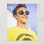 Budget Navy Gold Photo Afstudeerder Party Minimale (Achterkant)