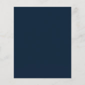 Budget Navy Goud Botanische Trouw Uitnodiging (Achterkant)