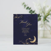 BUDGET Navy Goud Onder de Sterren Quinceañera Foto (Staand voorkant)