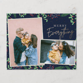 Budget Navy Merry All Photo Holiday Card