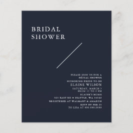 Budget Navy Modern Bridal Shower