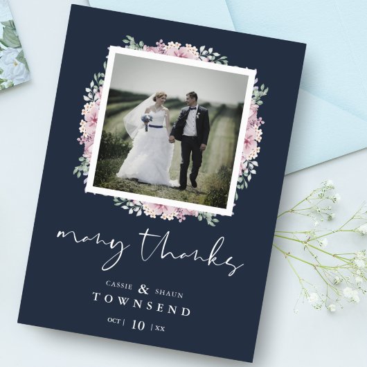 Budget Navy Modern Typography Pink Shades Flowers