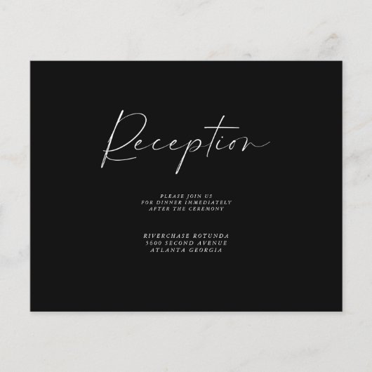 Budget Navy Reception Information Insert Flyer (Voorkant)