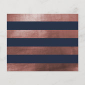 Budget Navy & Roos Gold Script Surprise Party (Achterkant)