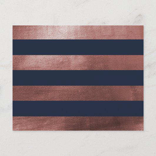 Budget Navy & Roos Gold Script Surprise Party (Achterkant)