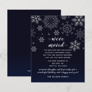 Budget Navy Snowflakes We hebben vakantiekaarten v