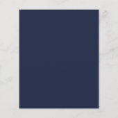 Budget Navy String Lights RSVP Huwelijksuitnodigin (Achterkant)