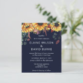 Budget Navy Sunflower Weddenschap (Staand voorkant)