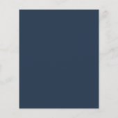 Budget Navyblauw Monogram Wapen Afstudeerfeest (Achterkant)