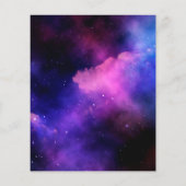 Budget neon gloed tiener verjaardagsfeestuitnodigi (Achterkant)