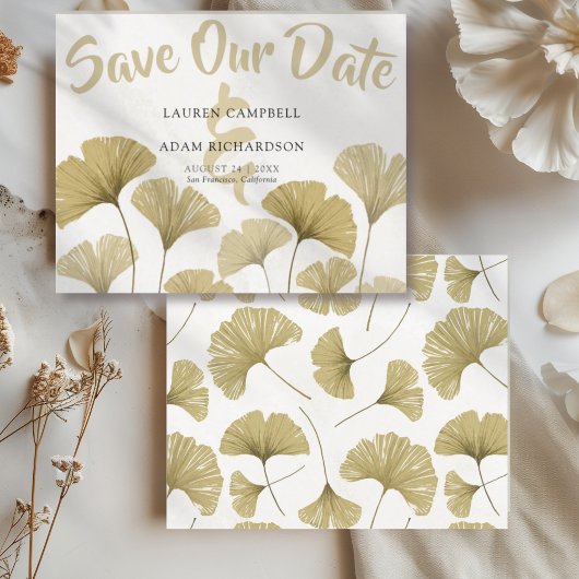 Budget Nepgoud Ginkgo Bruiloft Save the Date