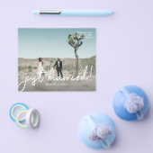 Budget net gehuwd 4 Aankondiging van het fotohuwel Flyer (Enkel)