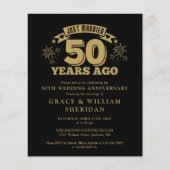 Budget Net getrouwd 50e Jubileum Foto uitnodigen (Voorkant)