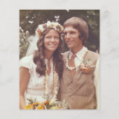 Budget Net getrouwd 50e Jubileum Foto uitnodigen (Achterkant)