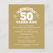 Budget Net getrouwd 50e Jubileum Foto uitnodigen (Voorkant)