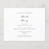 Budget Net Getrouwd Van Foto Huwelijksaankondiging Flyer (Achterkant)