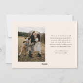 Budget Neutraal Modern Wavy Twee Foto Kerstmis Feestdagenkaart (Achterkant)