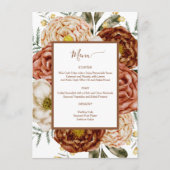 Budget Neutrale Boho Terracotta Informatiekaartje (Voorkant)