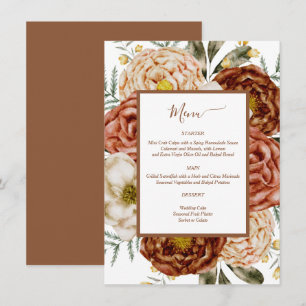 Budget Neutrale Boho Terracotta Informatiekaartje