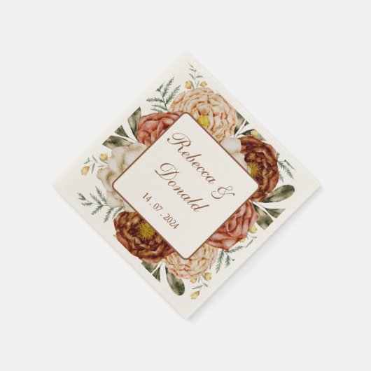 Budget Neutrale Boho Terracotta Servet (Hoek)