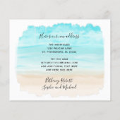 Budget New Address Florida Map Beach Moving Kaart (Achterkant)