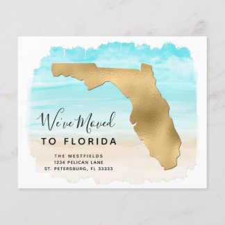Budget New Address Florida Map Beach Moving Kaart