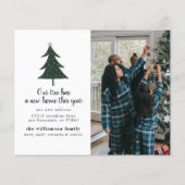 Budget New Address Weve Moved Photo Kerstmis Kaart (Voorkant)