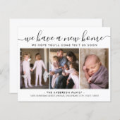 Budget New Home Address Moved 3 Photo Moving Kaart (Voorkant / Achterkant)