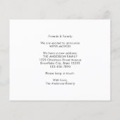 Budget New Home Address Moved 3 Photo Moving Kaart (Achterkant)