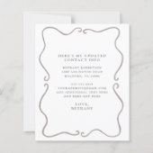 Budget New Home Blush Pink Roses Moving Card (Achterkant)