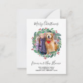 Budget New Home Greenery kerstfoto Beweging Notitiekaartje (Voorkant)