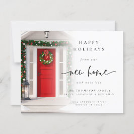 Budget New Home Photo Overlay Kaart met kerstmis