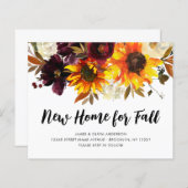 Budget New Home voor Herfst Autumn Sunflower Movin (Voorkant / Achterkant)