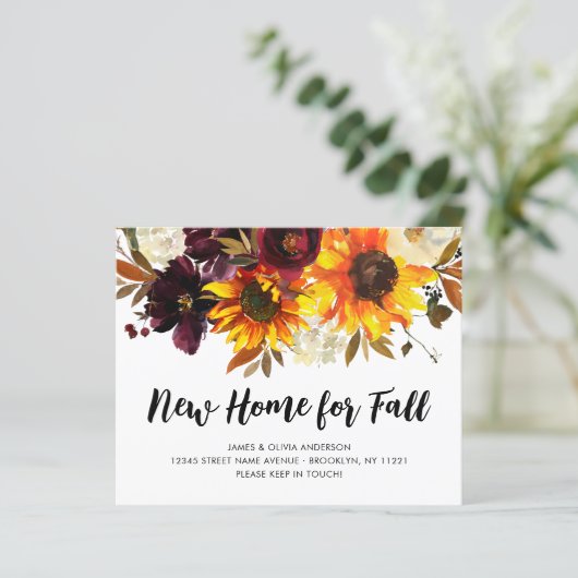Budget New Home voor Herfst Autumn Sunflower Movin (Staand voorkant)