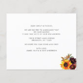 Budget New Home voor Herfst Autumn Sunflower Movin (Achterkant)