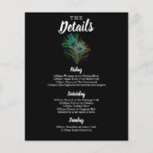 Budget New Orleans Mardi Gras Bachelorette Party Flyer (Achterkant)